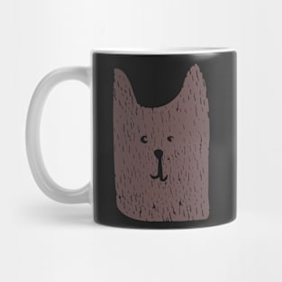 Cute Bear Woodcut Mug